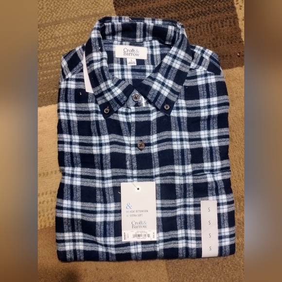NWT Mens Croft & Barrow flannel - Picture 1 of 1